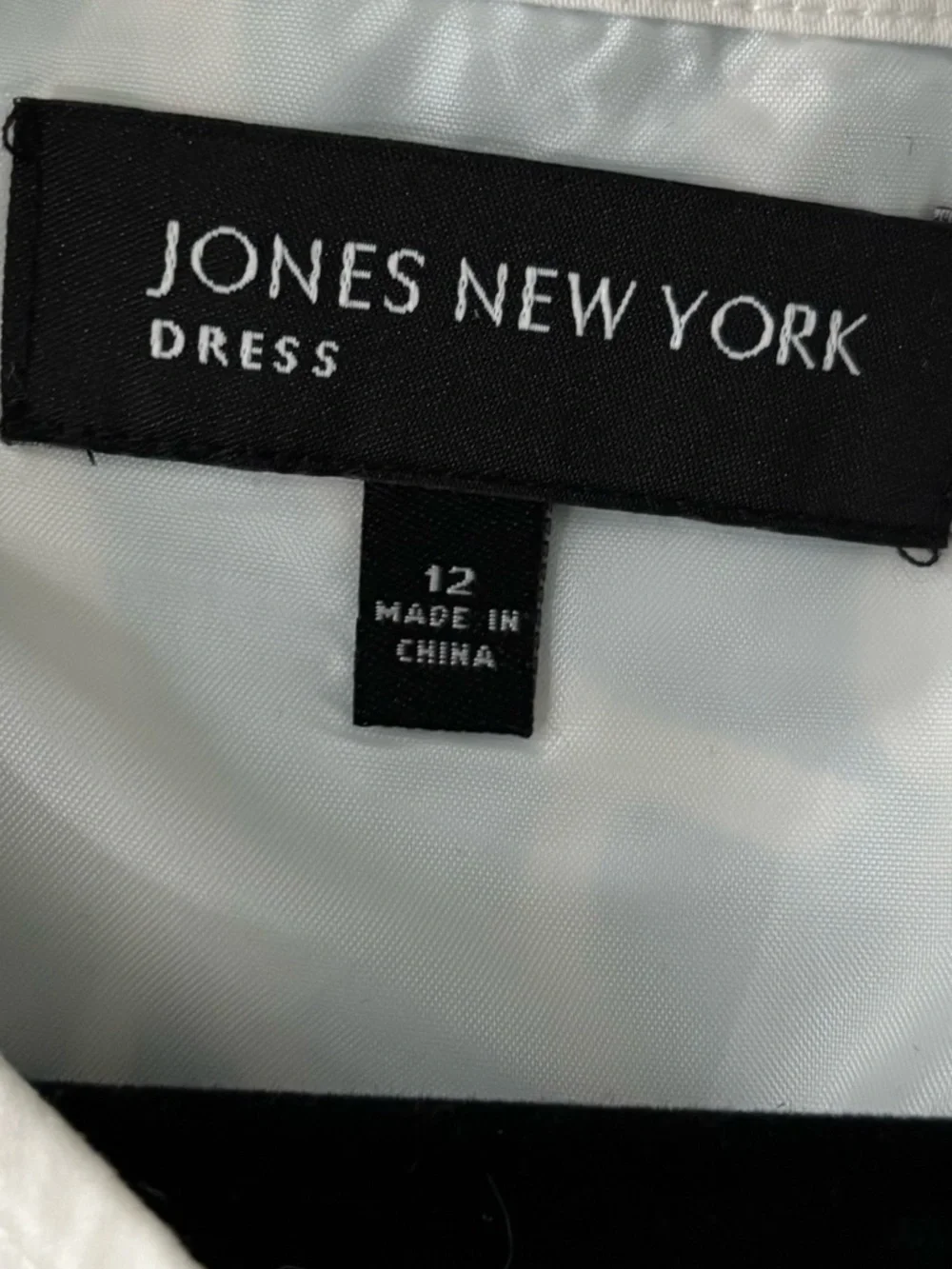 Jones New York White Midi Dress with Blue and Olive Floral Print - Picture 2 of 7